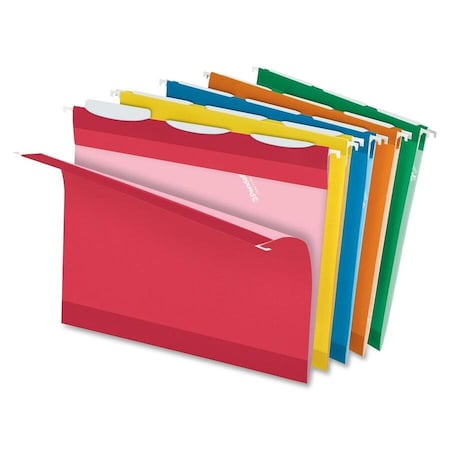 Esselte Pendaflex 42621 Ready-Tab Reinforced Hanging Folders 1/3 Tab Letter Assorted Colors 25/Box 42621