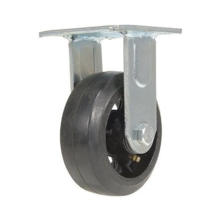 Vestil Rubber Rigid Caster 5 In. Diameter x 2 In. Width 440 Lb. Capacity Dark Black CST-VE-5X2MR-R