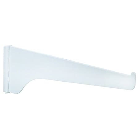 Knape & Vogt 180 Series Shelf Bracket, 16 in L, Steel, Powder-Coated 180 WH 16