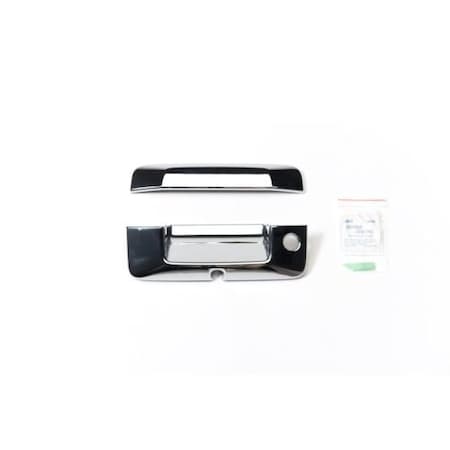 Putco Pillar Post Cover, Chrome Plated; ABS Plastic; With Tailgate Handle Trim; With Keyhole; With 400142