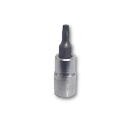 Homepage 0.25 in. Square TR15 Tamper Proof Torx Bit Satin Drive Holder HO1362797