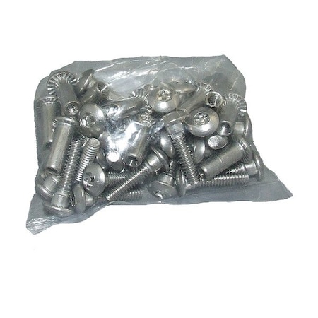 Hadrian BarrelScrew/NutPack, StainlessSteel, Zinc 624100