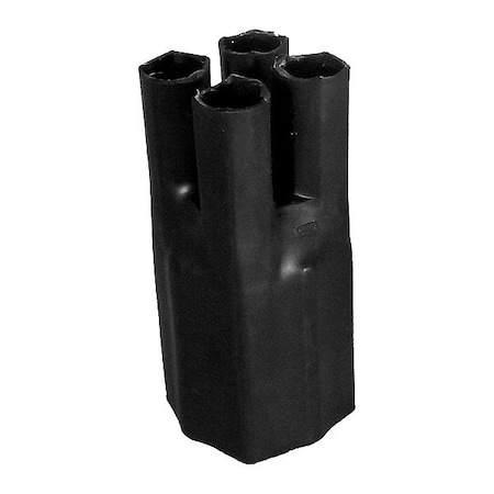Electriduct Heat Shrink Breakout Boots, 3:1 I.D. Shrink Ratio, 1.57 in I.D. Before Shrinking, 3.9 in HSB-4-1.5-10PK