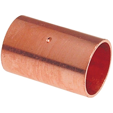 Nibco 1/4'' x 1/4'' Copper Coupling with Stop W00690D