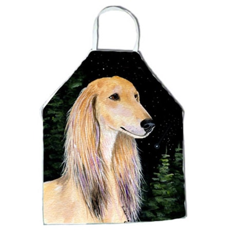 Carolines Treasures Starry Night Saluki Apron - 27 x 31 in. SS8485APRON