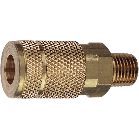 Tru-Flate Series Push-to-Connect 1/4'' MNPT Coupler 13-125