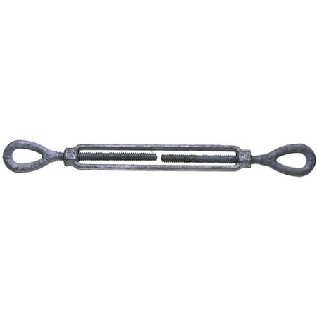 Baron BARON 15-5/8X12 Turnbuckle, 3500 lb Weight Capacity, Eye Fitting A, Eye Fitting B, Galvanized Steel 15-5/8X12