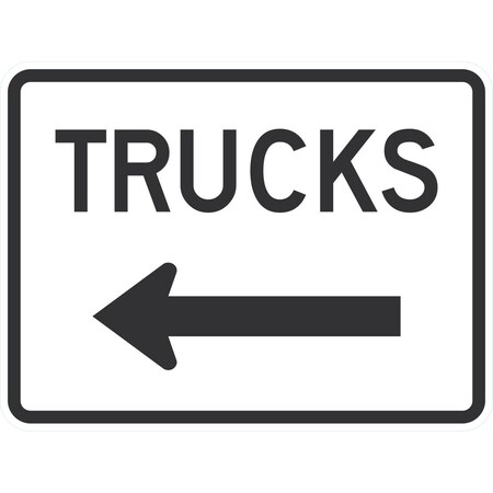 Lyle Trucks (Left Arrow), 24x18, Engineer Grade, White G-11938-EG_24x18