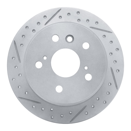 Dynamic Friction Co DFC Geoperformance Rotor - Drilled and Slotted 830-76076L