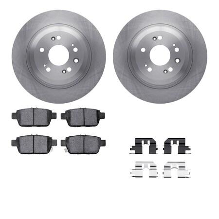 Dynamic Friction Co DFC Brake Rotor with 5000 Brake Pads and Hardware Kit 6512-58124