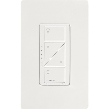 Lutron Lght Dmr, Switch Only, 120V AC, Wht PD-10NXD-WH