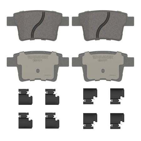 Wagner Brake OEX Rear Disc Brake Pad Set Premium Ceramic, OEX1071
