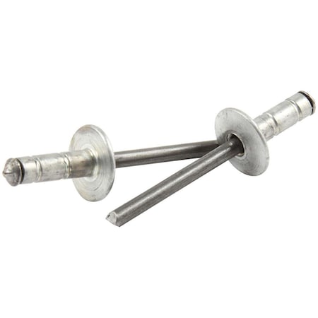 Powerhouse Medium Head Multi-Grip Rivet, Silver, 250PK PO3636572