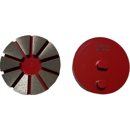 Vantage Product Diamond Grinding Disc for Redi Lock Grinders, 10 Segment, 120/150 Grit, Medium Bond MD-REDI10SEG-120M-Straight