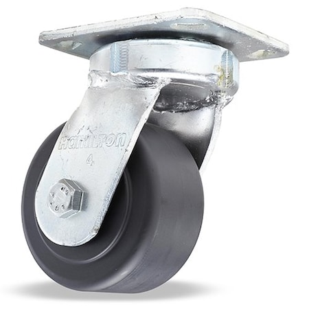 Hamilton Standard Duty Kingpinless Caster, 4" x 2" Nylast Wheel, 1/2" Sealed Precision Ball Bearings S-52K-4NYB