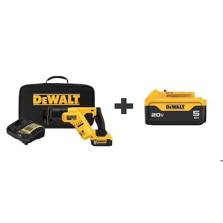 Dewalt Cordless Reciprocating Saw Kit DCS387P1/DCB205