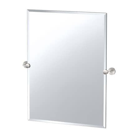 Gatco Sky 31.5" Frameless Rectangle Mirror Satin Nickel 5569S