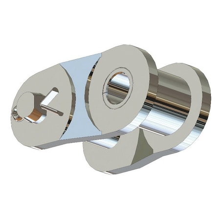 Senqcia Hi-Max Single Strand Cottd Off Link, 50SS chain, 5/8 P, 1.02 OAW, .2 Pin, 304SS 50SSHMOL