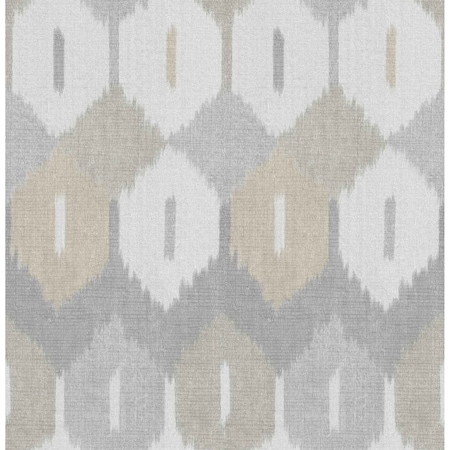 A-Street Prints Abilene Neutral Ikat Wallpaper 4147-27409