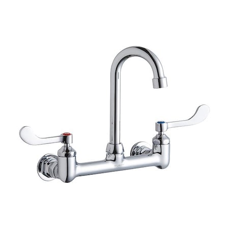 Elkay Handle-Operated Faucet, Manual, Gooseneck LK940GN04T4H