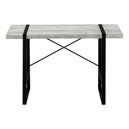 Homeroots 49" Gray and Black Computer Desk 355722