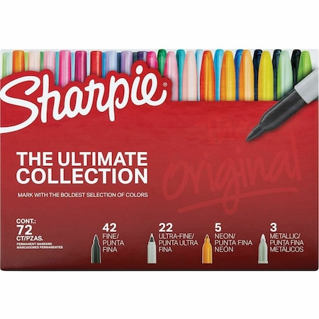 Newell Brands Permanent Marker, Capped, Single Tip, PK72 SAN2199816