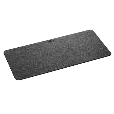 Durable Office Products Desk Mat, PET Felt, CharcoalGray, 27.5x13in 708158