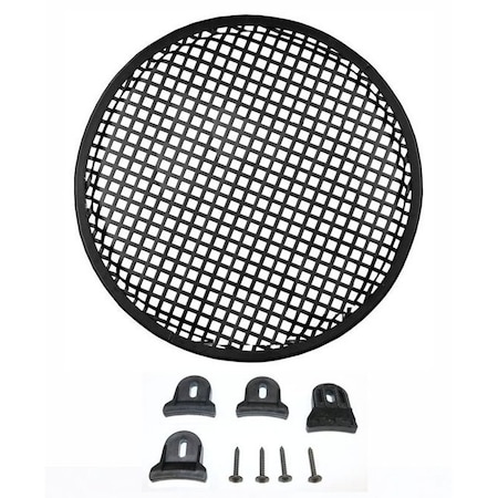 Deejay Led 12-in Diameter Steel Monster Mesh Grill for 12-in Woofers with hardware TBH12GR