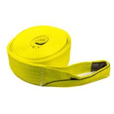Tuflex 3 in. x 30 ft. Nylon Tow Strap, Yellow TUF27-30