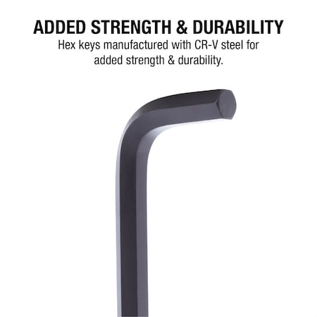 Sunex Sae/Metric 26 Piece Long Arm Hex Key Set, 2Mm-10Mm, 0.05 In.-3/8 In. 98526L