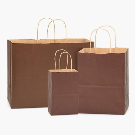 Nashville Wraps Chocolate Brown 100% Recycled Kraft Bag Assortment, 125PK 12KTACH