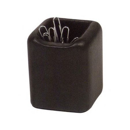Made-To-Order Black Leather Paperclip Holder MA2563830