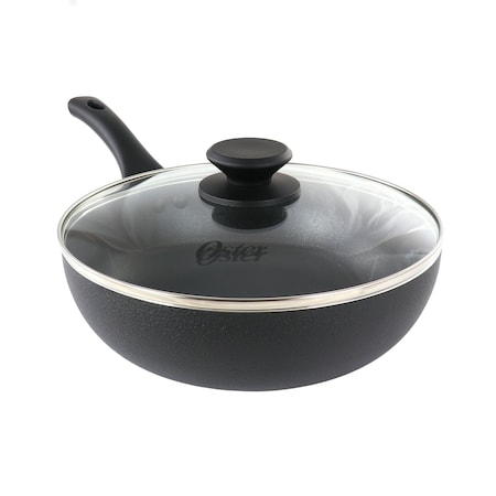 Oster Ashford 9.5 Inch Aluminum Nonstick Wok With Lid 82932.02