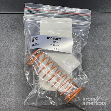 Honeywell Kromschroder Gas Regulator Spring - 16-28 mbar, DN15, Threaded, Orange, J78R Compatible KS03089077
