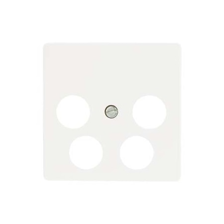 Siemens DELTA i-system 4-hole asymmetrical Antenna cover plate electrical white 5TG2595-1