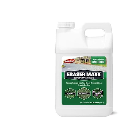 Martins ERASER MAX Weed Killer, Liquid, Clear Yellow, 2.5 gal 82250004