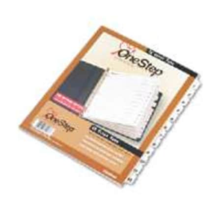 Cardinal Brands 61213 One Step Index System Numbered 1 12 12 Tabs Clear YYSP-CRD61213
