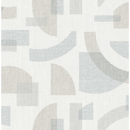 A-Street Prints Fulton Light Blue Shapes Wallpaper 4141-27161