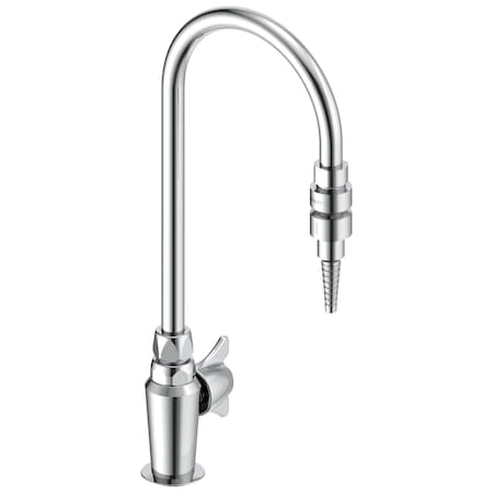 Delta Commercial W66 Series Single Handle Water Single Handle Deck-Mount Water Faucet In Chrome W6601-9