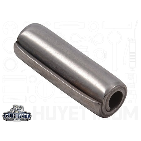 Huyett Coiled Spring Pin, Heavy Duty, 420 Stainless Steel, 0.188 in Dia x 0.562 in Length SPCSP-187-0562H