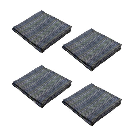 Mytee Products 4Pk 8'x10ft 50% Shade Multi Color Mesh Tarp w/Grommets - 10 Oz Heavy Duty PVC..., 4PK MM8-10x4