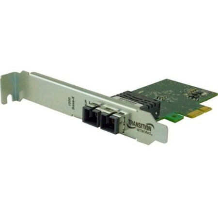 Transition Networks NETWORK INTERFACE CARD - 1000BASE-X NIC PCIe, SC MM, 3.3V, STD/LP N-GXE-SC-02