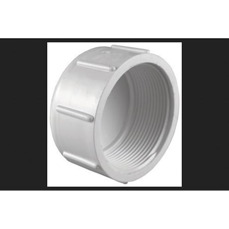 Pinpoint 2.5 in. PVC Pipe Cap Schedule 40 - White PI150831