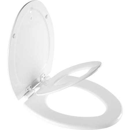 Mayfair Toilet Seat, Elongated, White 7M1888SLOW-000