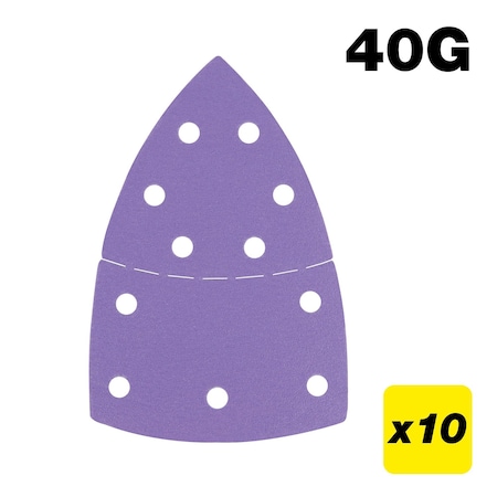 Trend Zirconium 4x6 Inch 40 Grit Detail Sanding Sheets, Pack of 10, AB/DET/40Z, 10PK U*AB/DET/40Z