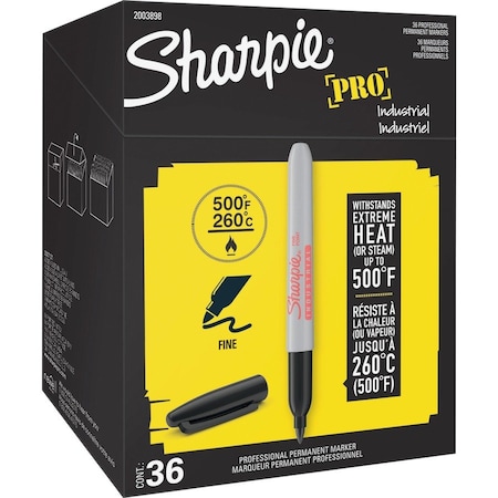Sanford Black Fine Point Industrial Marker, 36 PK 2003898