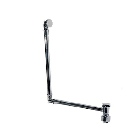 Mountain Plumbing Bath Waste and Overflow w/ Swivel Neck and EZ-Click Drain in Satin Brass BDEXP2-VA/SB