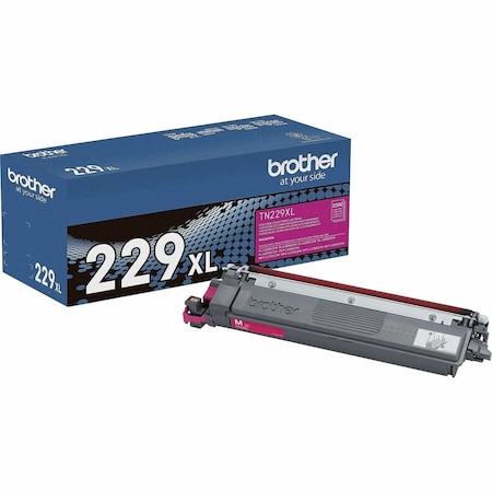 Brother High Yield Magenta Toner Cartridge 2,300 Yield TN229XLM