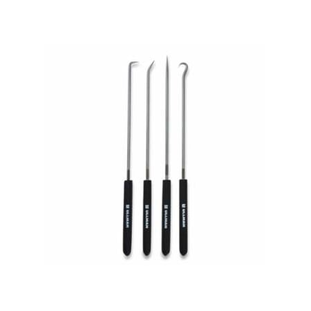 Ullman Devices Long 4-Piece Hook and Pick Set, Non-Slip Handle, Steel, 9-3/4 in L 758-CHP4-L