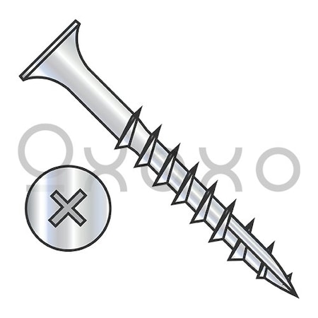 Oxoxo 10X3 1/2 Phillips Bugle Head Coarse Thread Type 17 Point Deck Screw Dacrotized, 1000PK 562441
